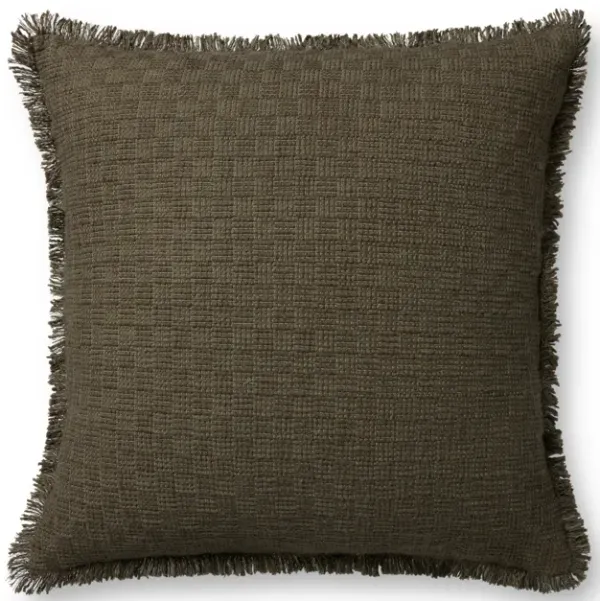 Meadowlark PAL0036 Dark Green 22''x22'' Down Pillow by Amber Lewis x Loloi
