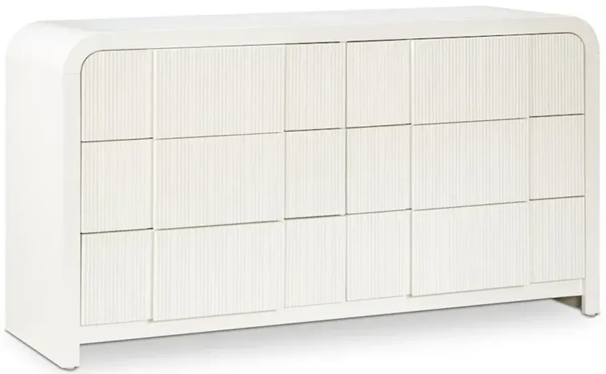 Meridian Furniture Fluted Cream Dresser