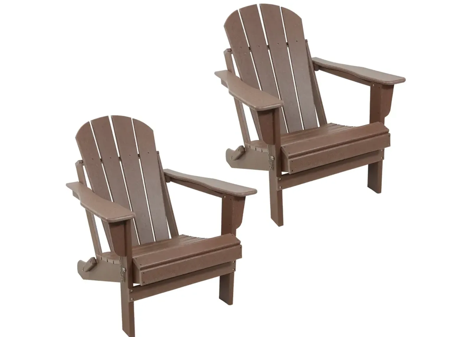 Sunnydaze All-Weather HDPE Foldable Adirondack Chair