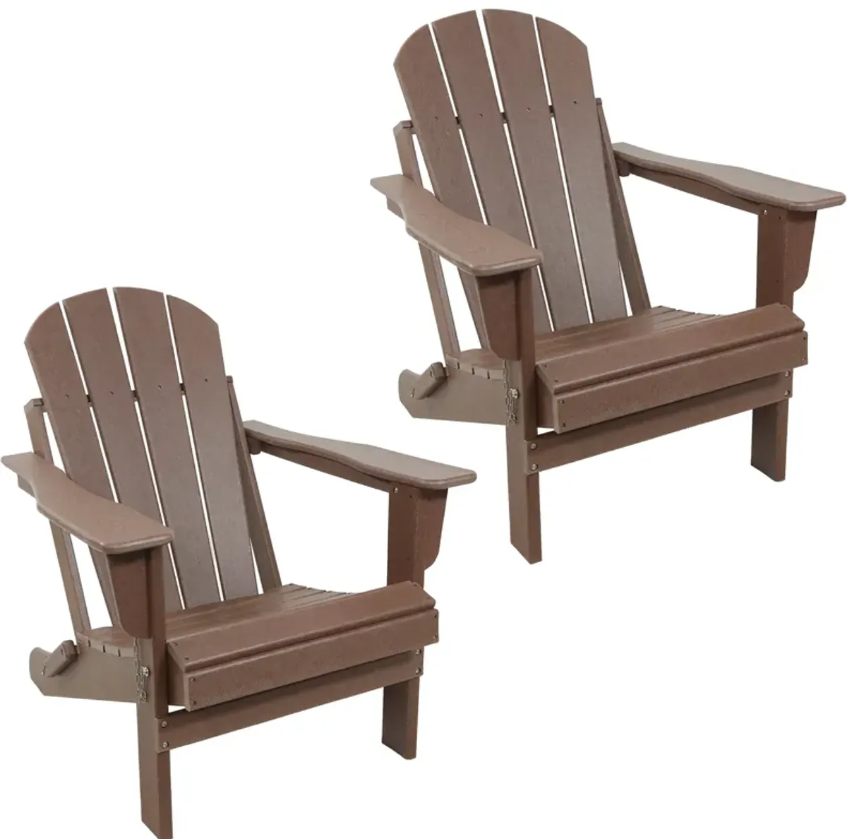 Sunnydaze All-Weather HDPE Foldable Adirondack Chair