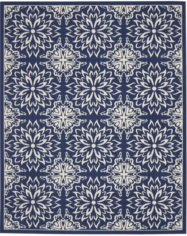 Jubilant JUB06 Navy/Ivory 7'10" x 9'10" Rug