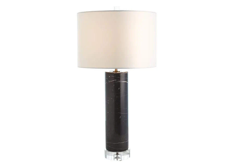 Marble Cylinder Table Lamp