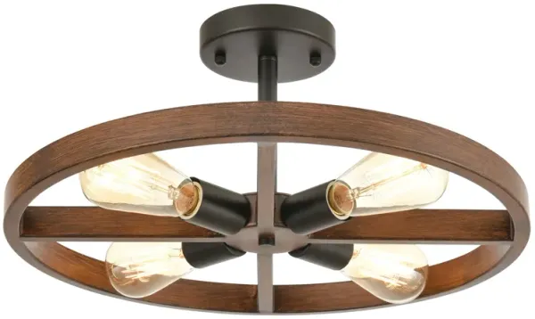 Wheeling Semi Flush Mount