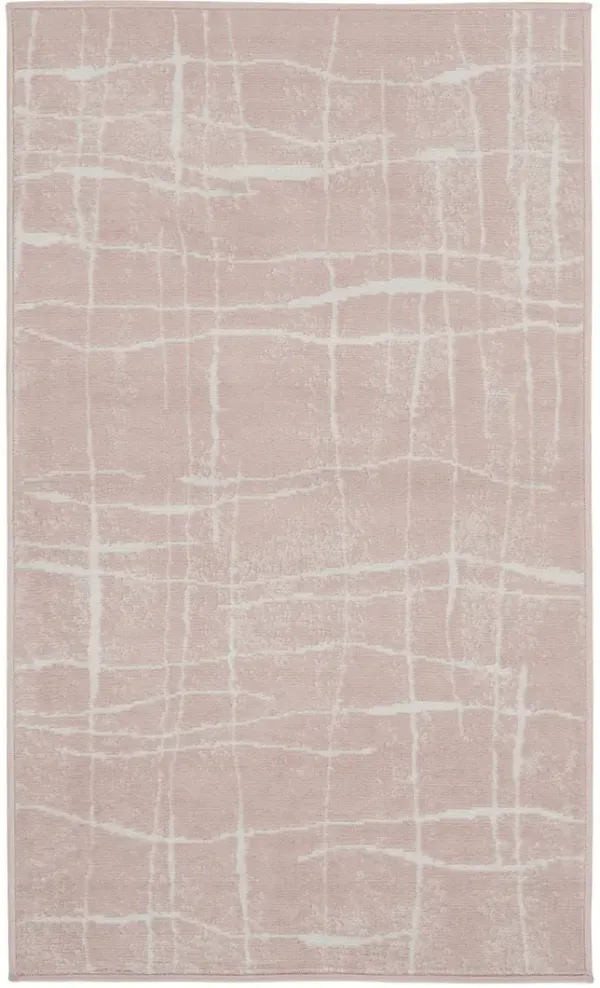 Whimsicle WHS09 Pink/Ivory 3' x 5' Rug