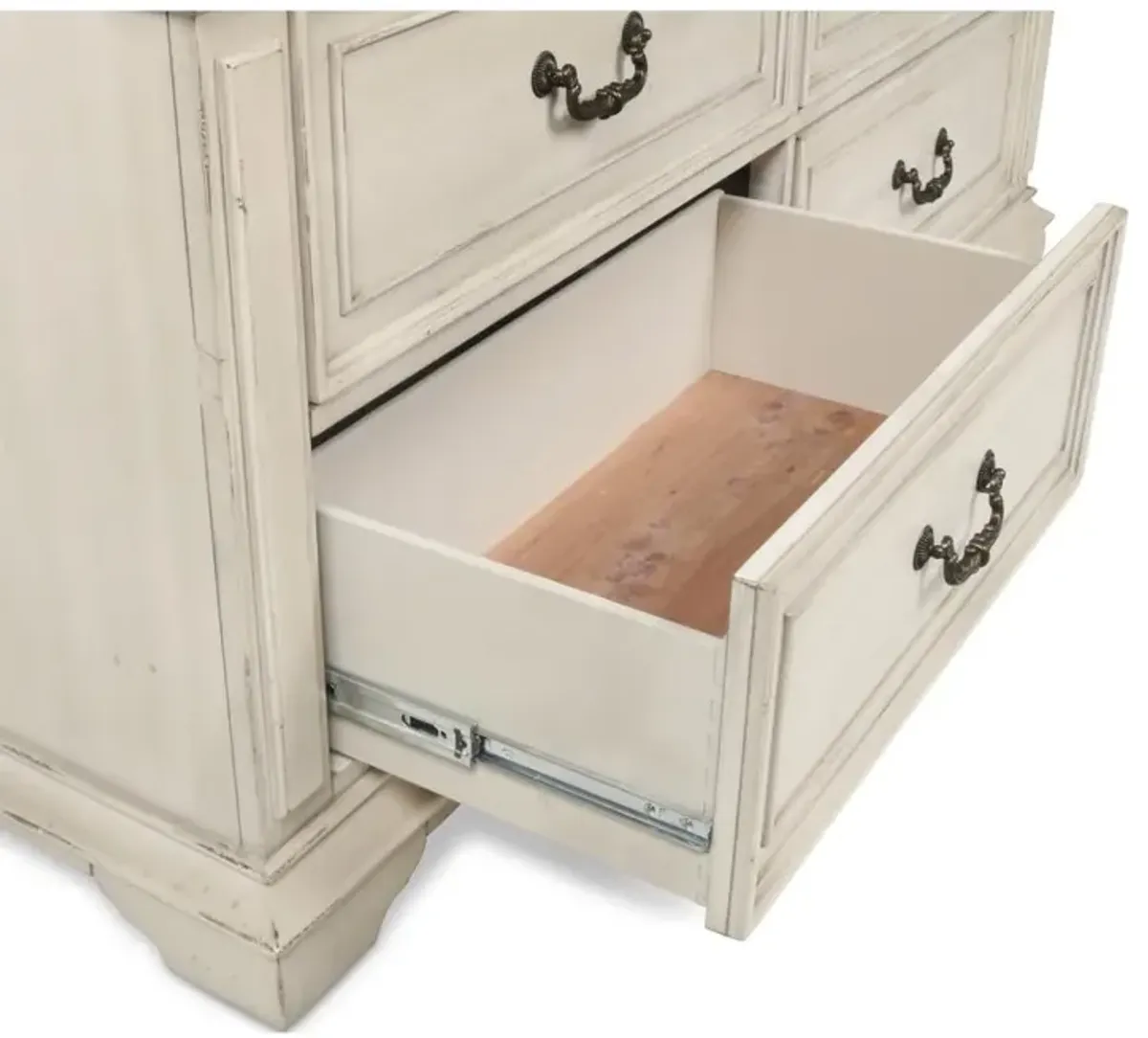 New Classic Furniture Furniture Anastasia 7-Drawer Solid Wood Dresser in Antique White