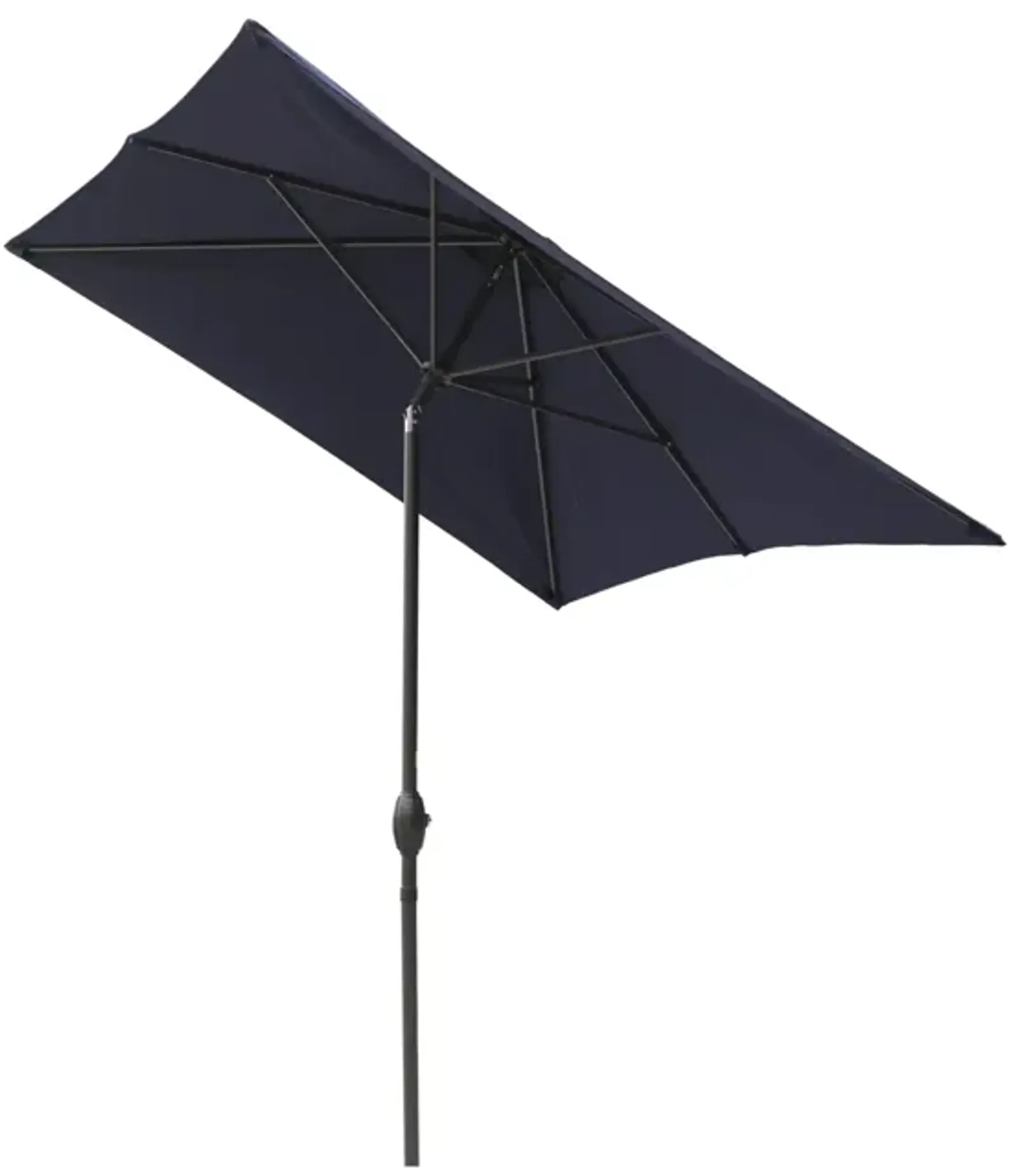 MONDAWE 10ft Rectangular Outdoor Patio Umbrella with Tilt and Crank