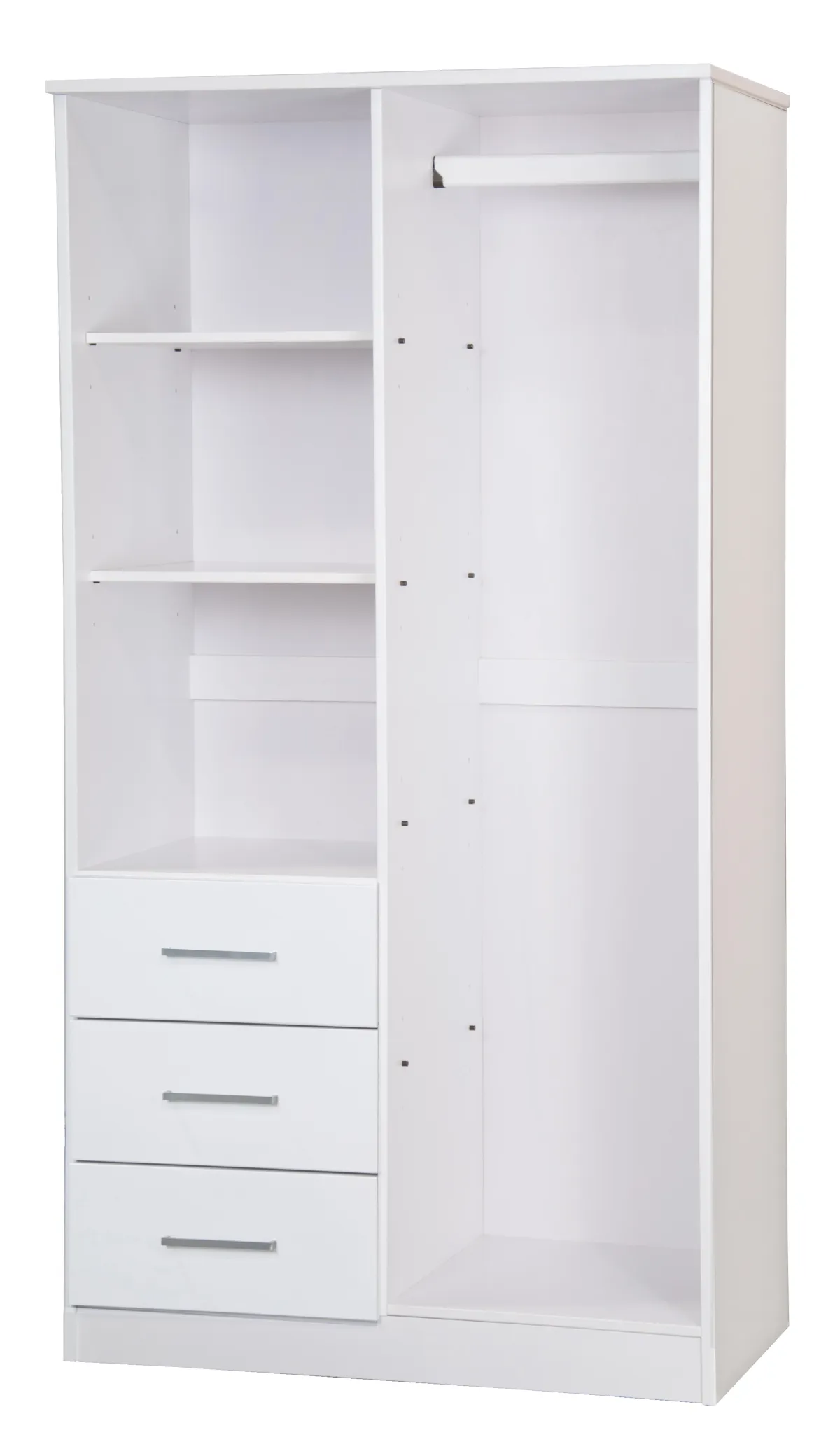 100% Solid Wood Metro 2-Door Wardrobe