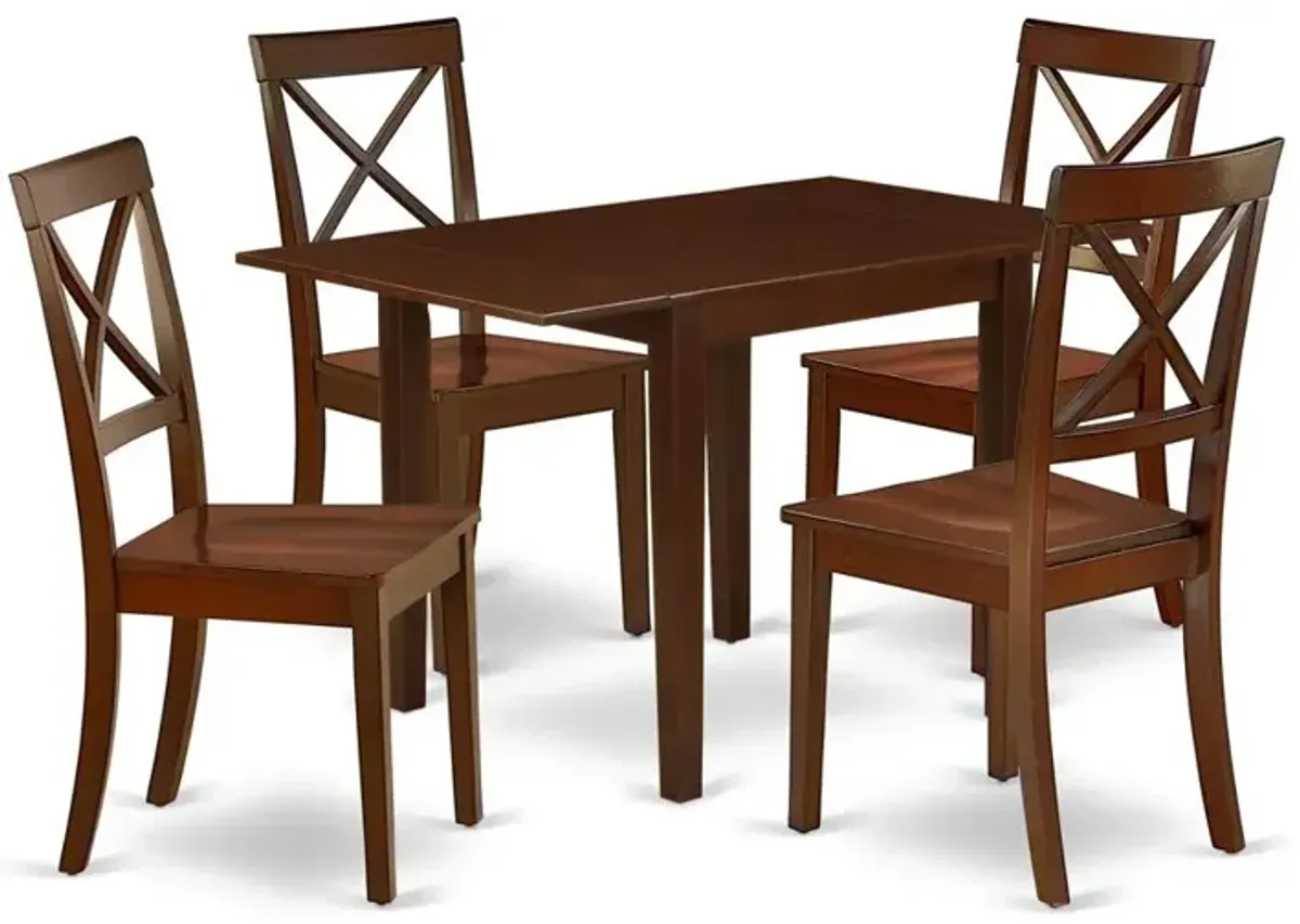 Dining Room Set Mahogany, NDBO5-MAH-W