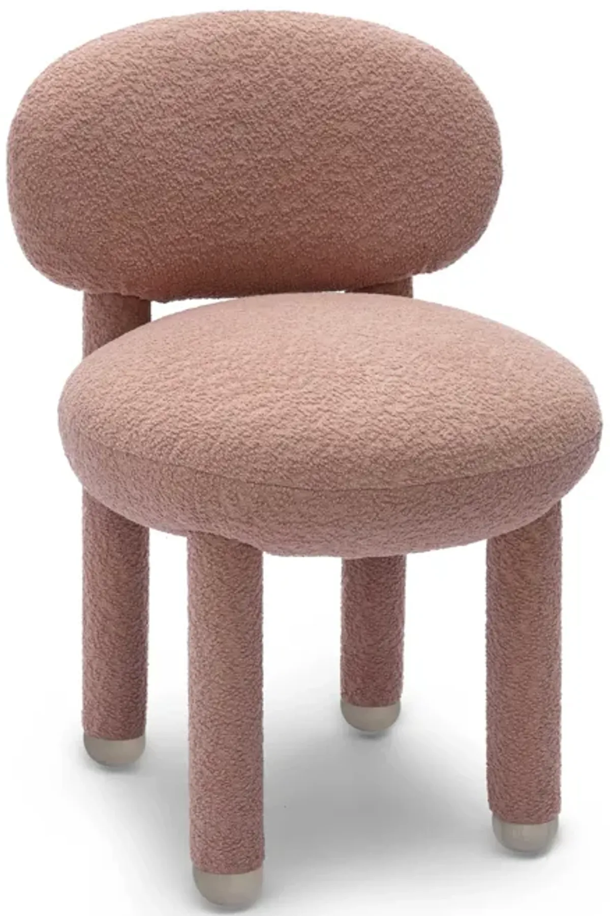 Manu Teal Knubby Performance Fabric Side Chair