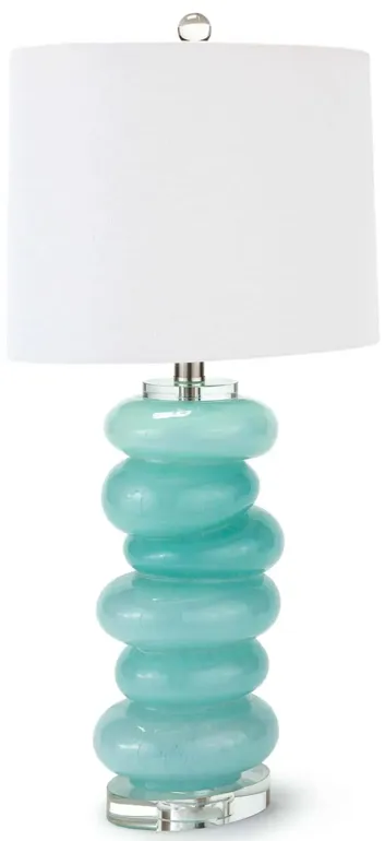 Stacked Pebble Glass Table Lamp