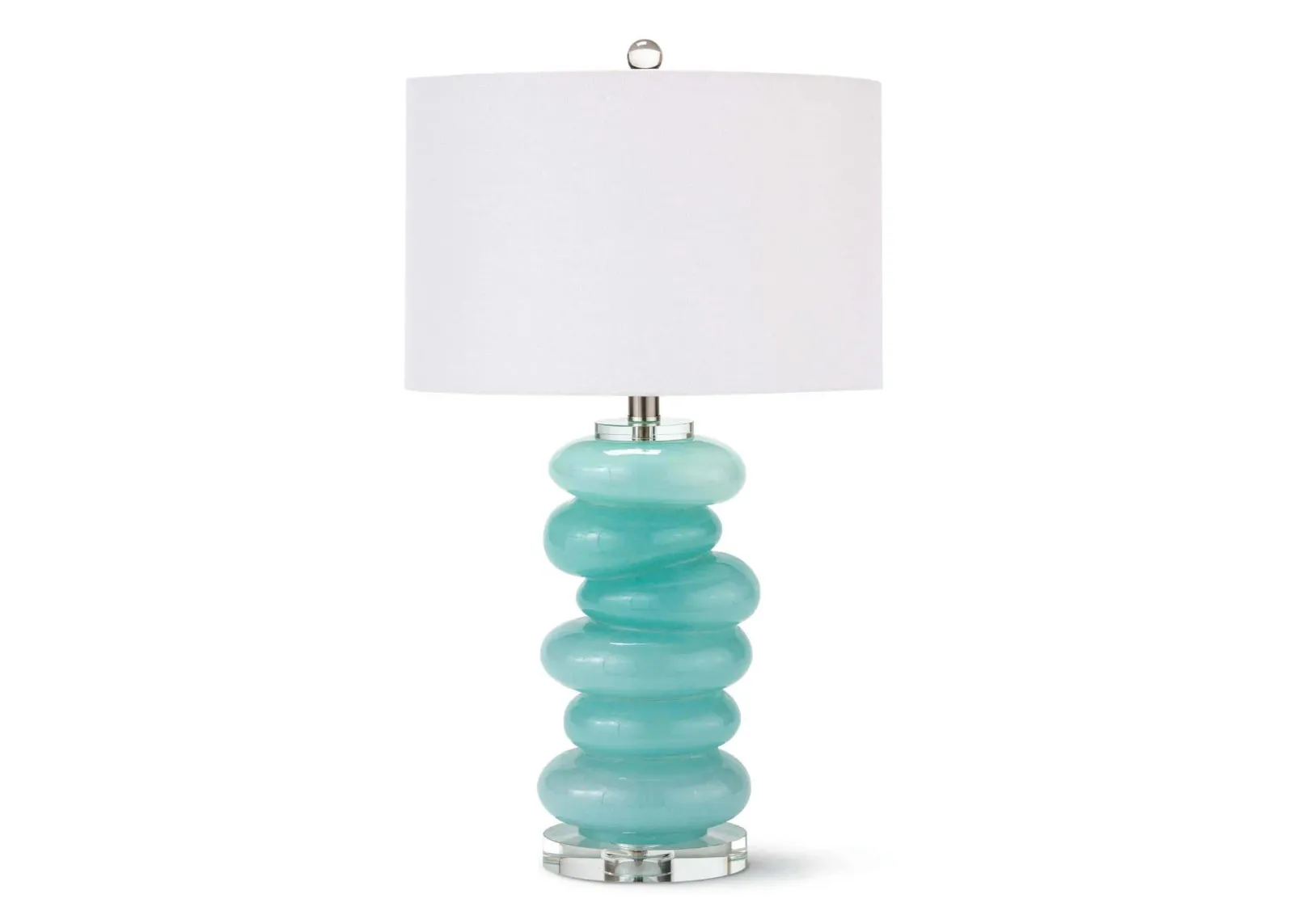 Stacked Pebble Glass Table Lamp