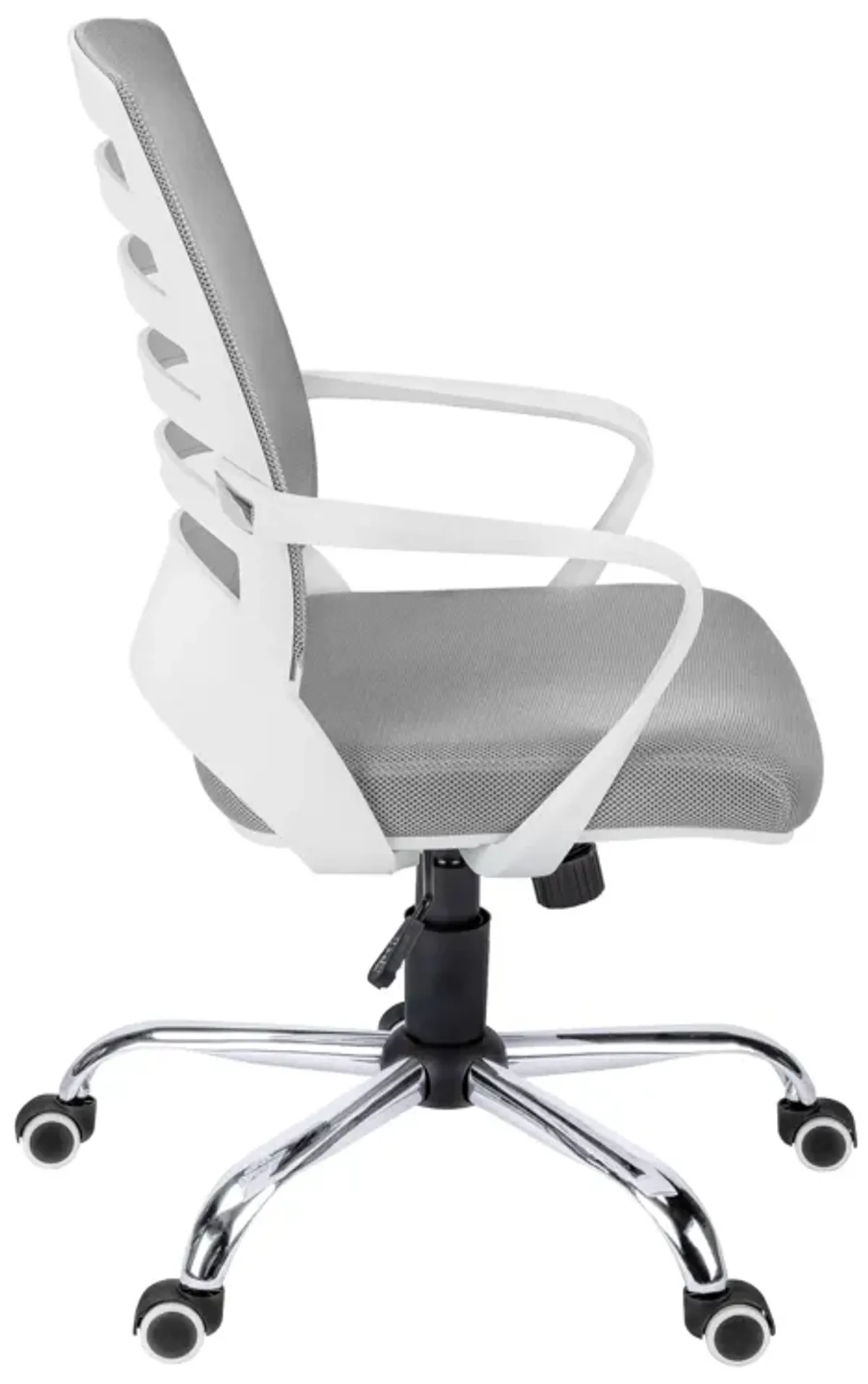 Monarch Specialties I 7225 Office Chair, Adjustable Height, Swivel, Ergonomic, Armrests, Computer Desk, Work, Metal, Mesh, White, Chrome, Contemporary, Modern