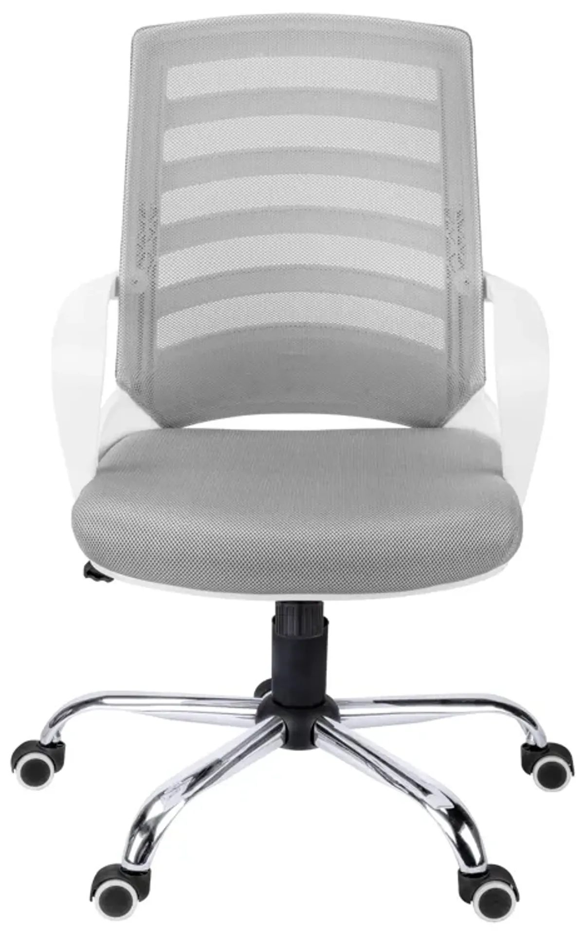 Monarch Specialties I 7225 Office Chair, Adjustable Height, Swivel, Ergonomic, Armrests, Computer Desk, Work, Metal, Mesh, White, Chrome, Contemporary, Modern