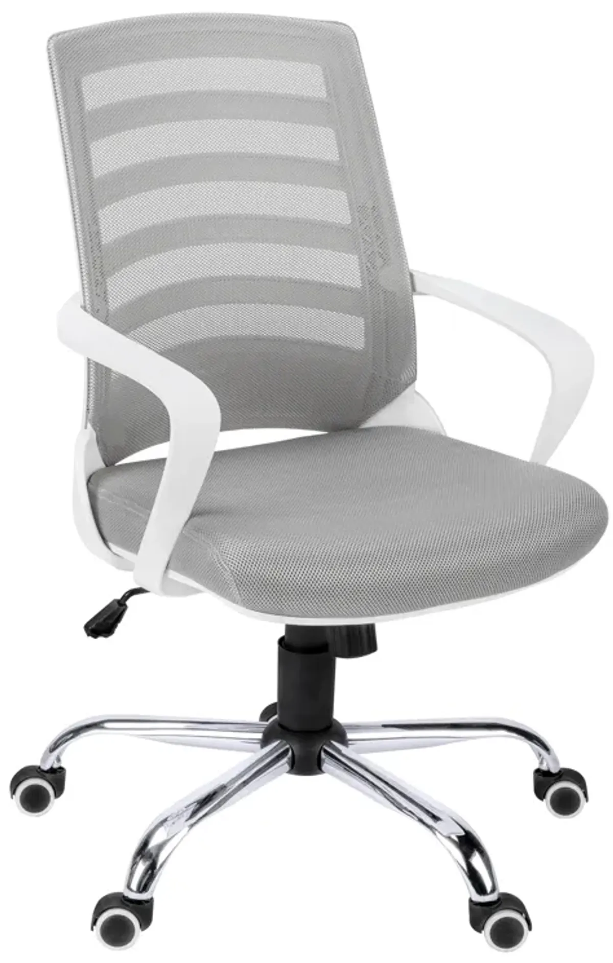 Monarch Specialties I 7225 Office Chair, Adjustable Height, Swivel, Ergonomic, Armrests, Computer Desk, Work, Metal, Mesh, White, Chrome, Contemporary, Modern