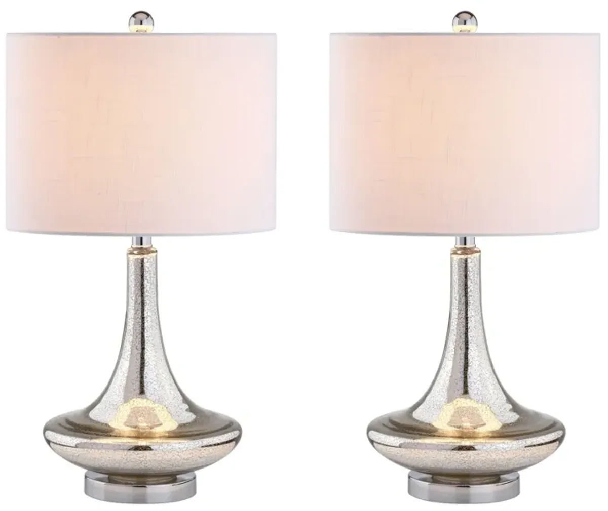 Cecile Glass Teardrop LED Table Lamp (Set of 2)