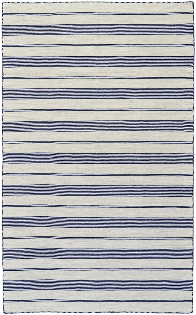 Duprine 0560F White/Ivory/Blue 5' x 8' Rug