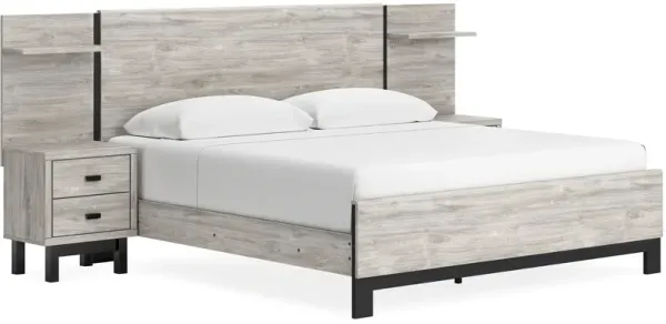 Vessalli King Panel Bed with Extensions