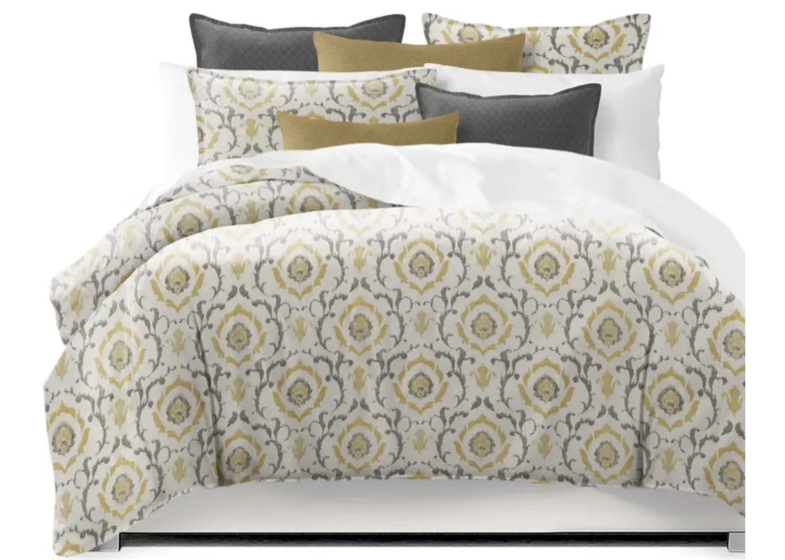 6ix Tailors Fine Linens Tandoori Gold Comforter Set