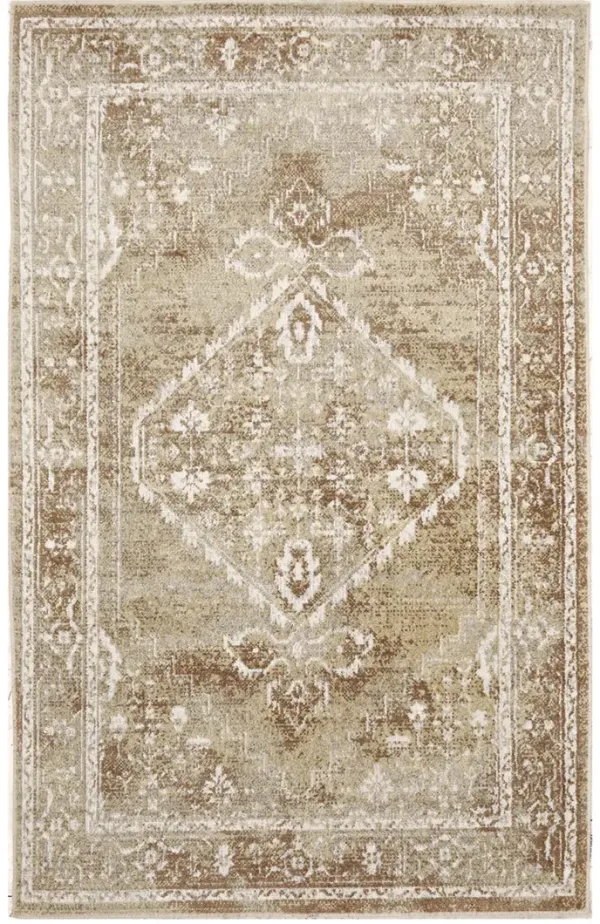 Astra Machine Washable ASW11 Rust/Multicolor 3'3" x 5' Rug