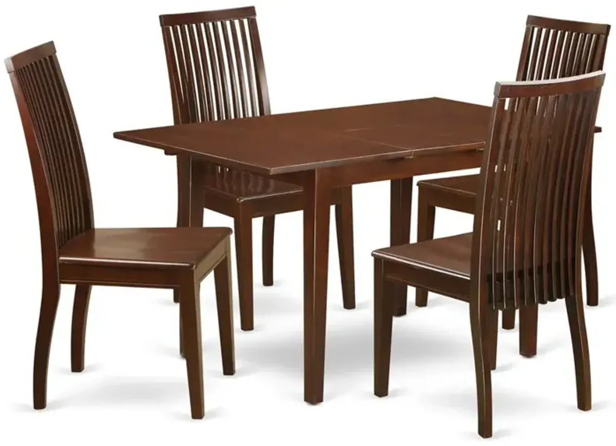 Dining Room Set Mahogany, PSIP5-MAH-W