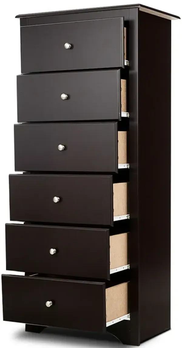 6-Drawer Chest Dresser Cabinet for Organized Clothes Storage