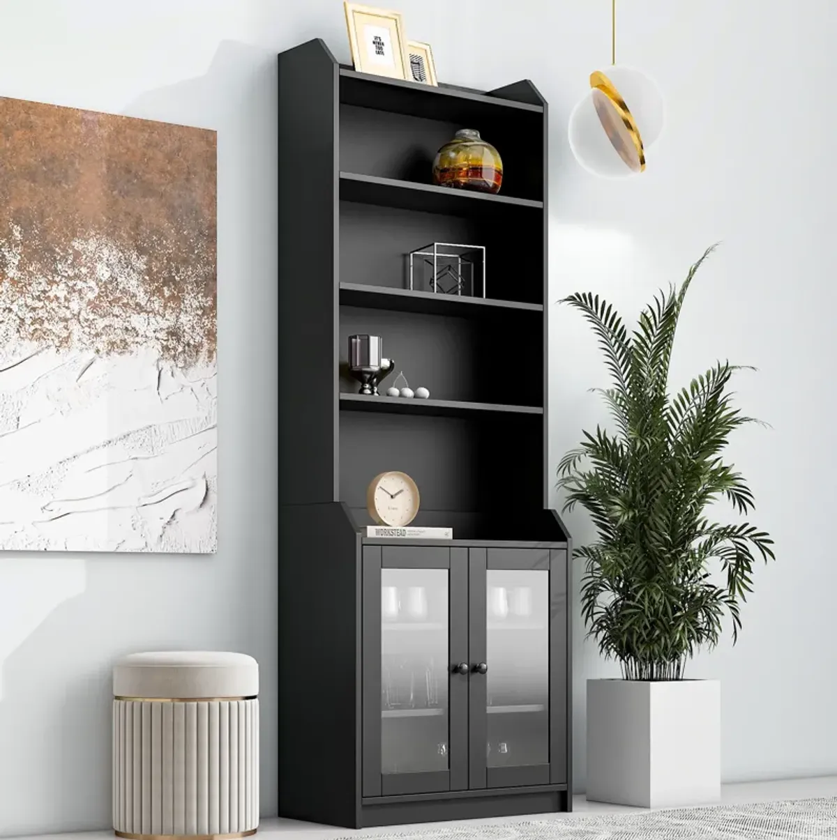 Merax Versatile Tall Cabinet Bookshelf