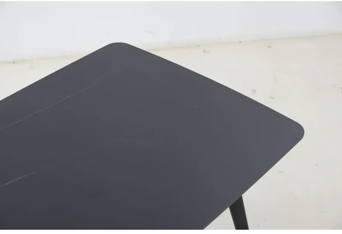 Update Package Sintered Stone Dining Table Thickness of 12mm Porcelain 70.86" Black