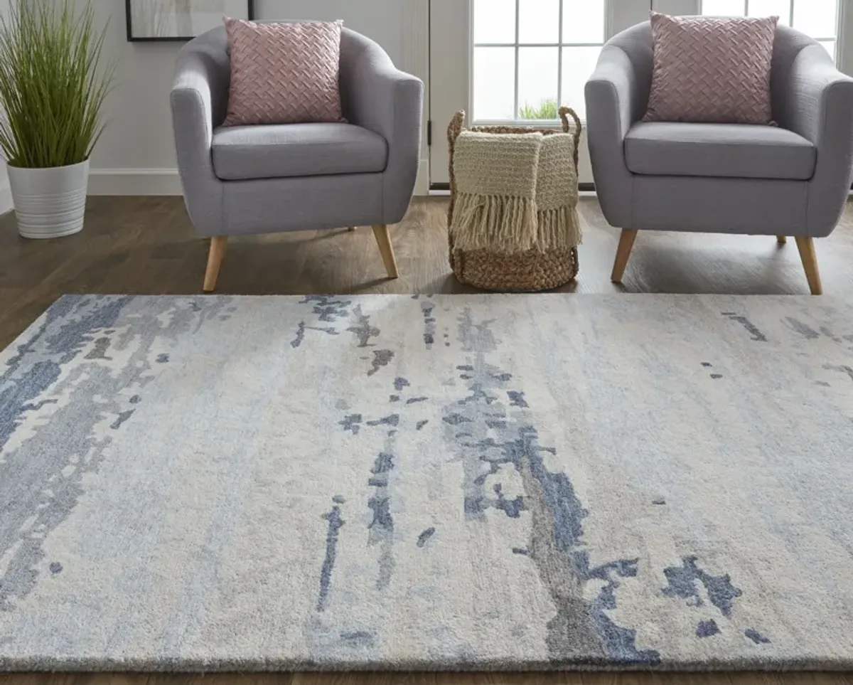 Everley 8647F Blue/Gray/Ivory 4' x 6' Rug