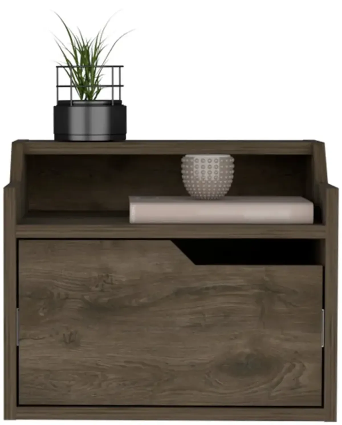 Floating Nightstand Chester, Bedroom, Dark Brown