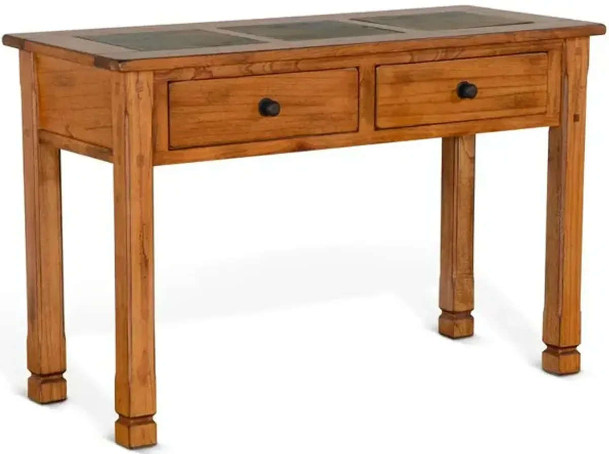 Sunny Designs Sedona 48 Transitional Wood Sofa Table in Rustic Oak