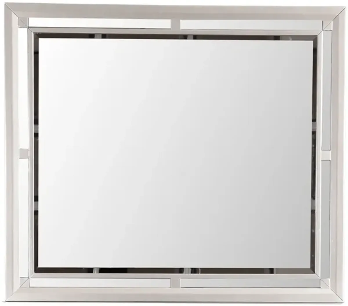 Alana 36 in. x 42 in. Modern Rectangle Framed Dresser Mirror