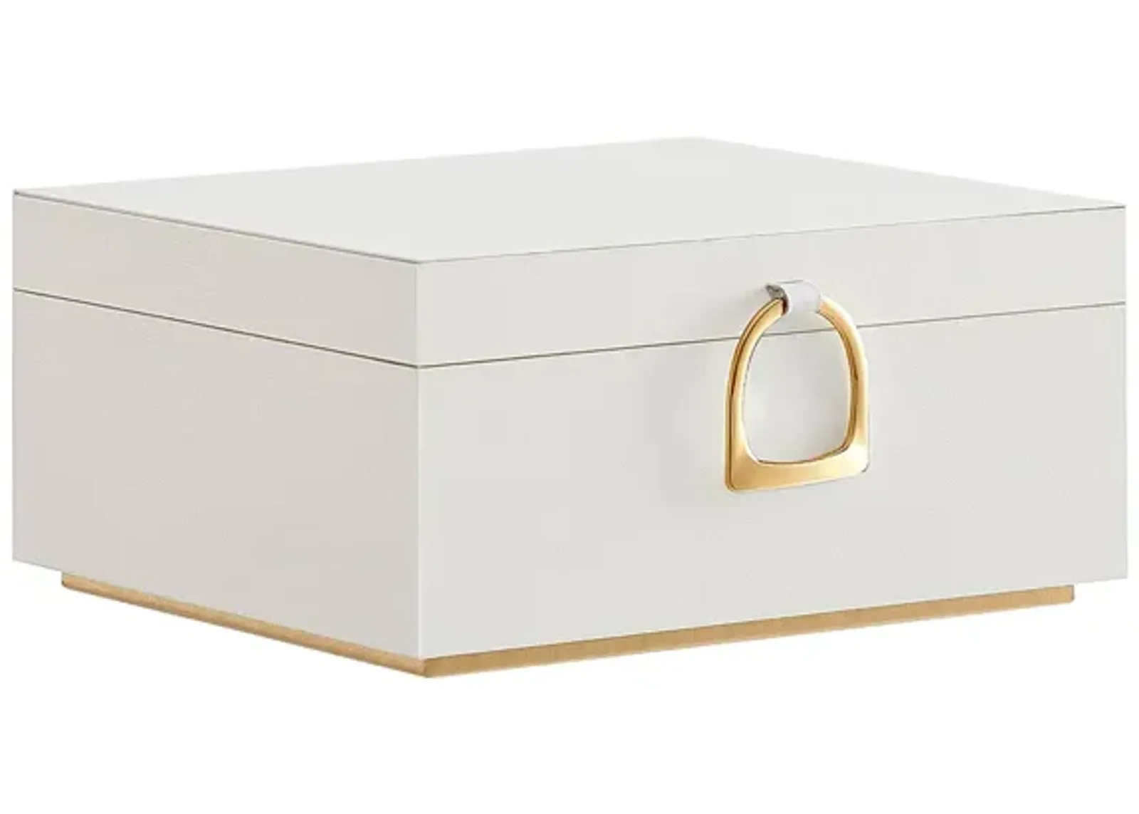 2-Layer Jewelry Box with Handle for Stylish and Portable Storage