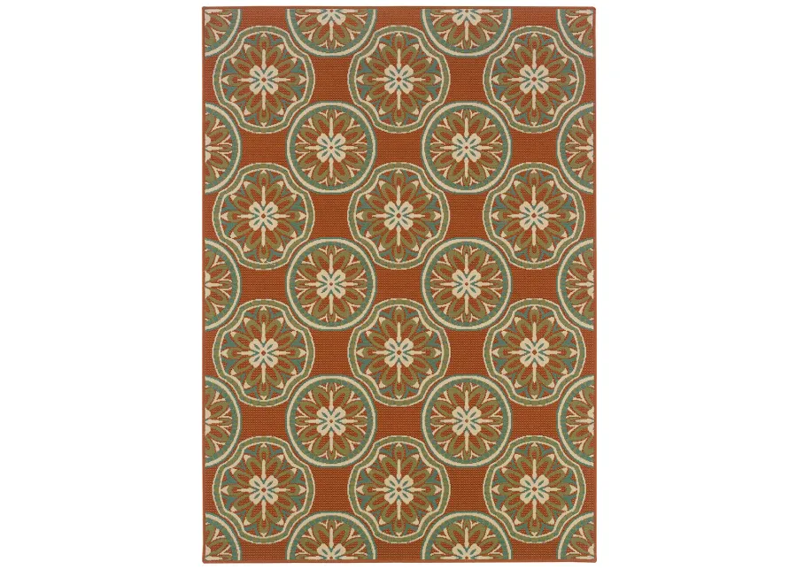 Montego 8'6" x 13' Rust Rug