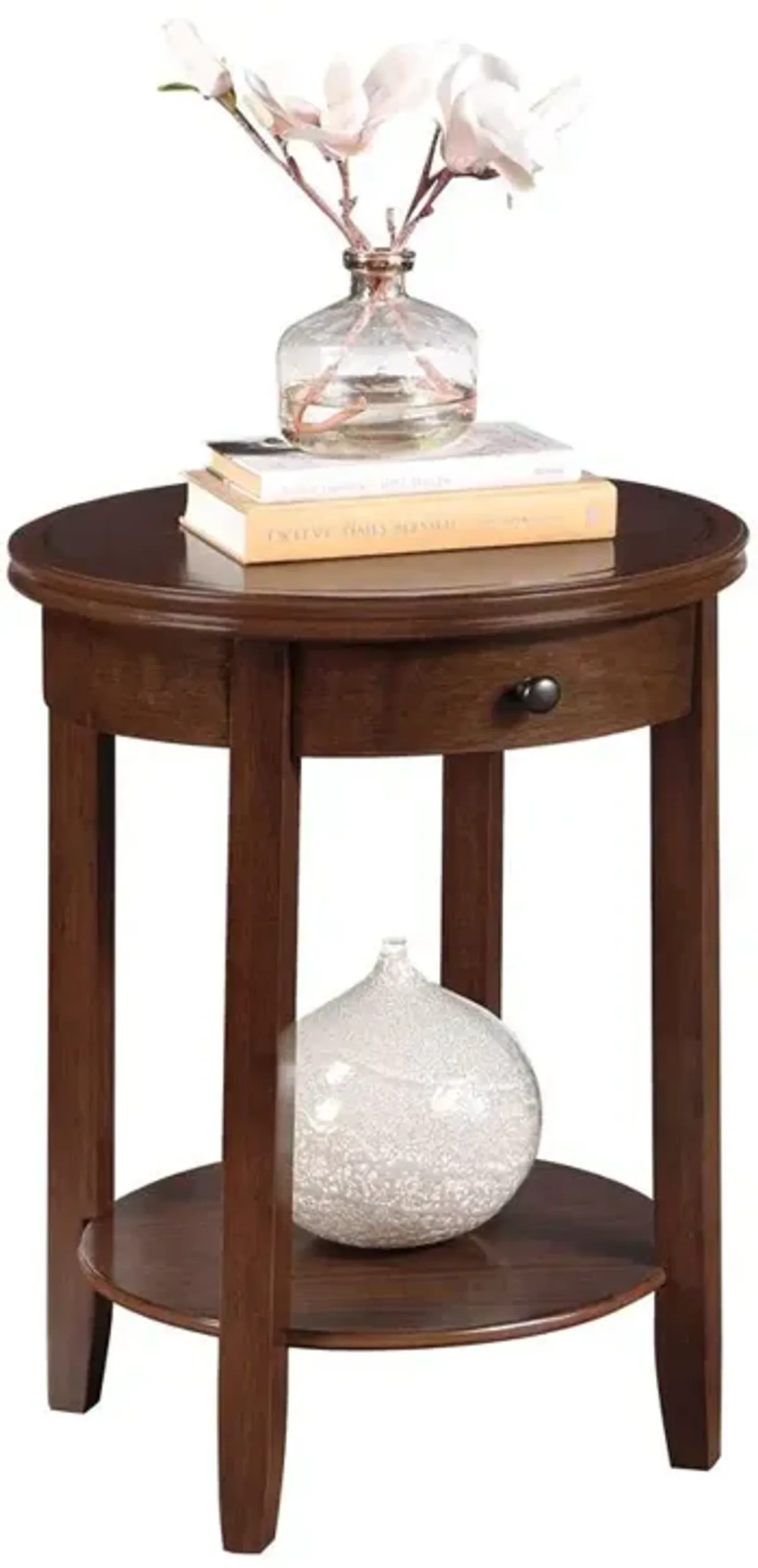 Convenience Concepts American Heritage Baldwin 1 Drawer End Table with Shelf