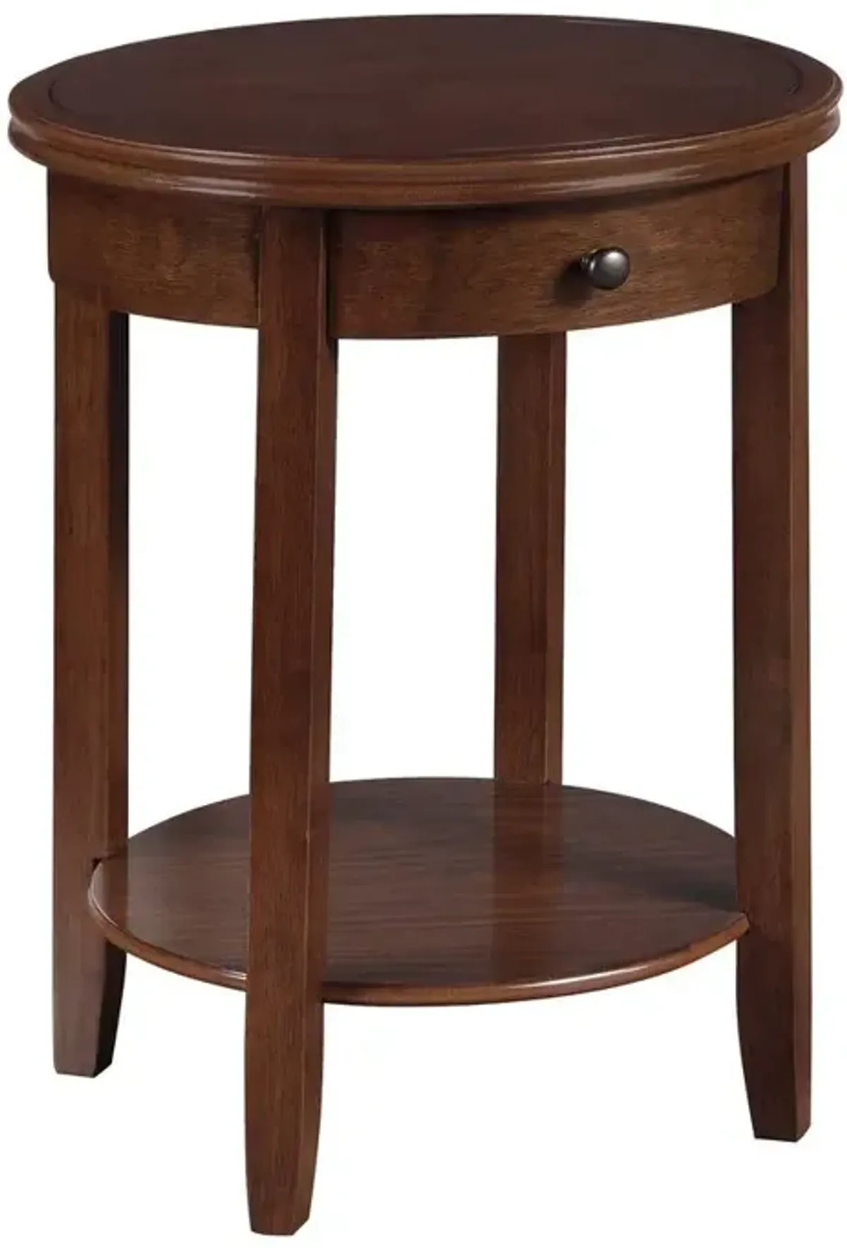 Convenience Concepts American Heritage Baldwin 1 Drawer End Table with Shelf