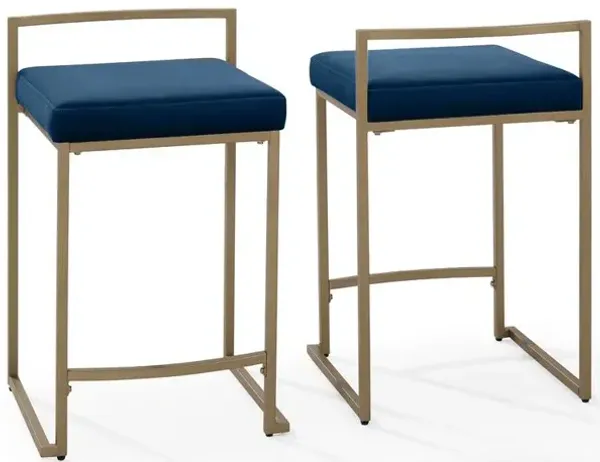 Harlowe 2-Piece Counter Height Bar Stool Set