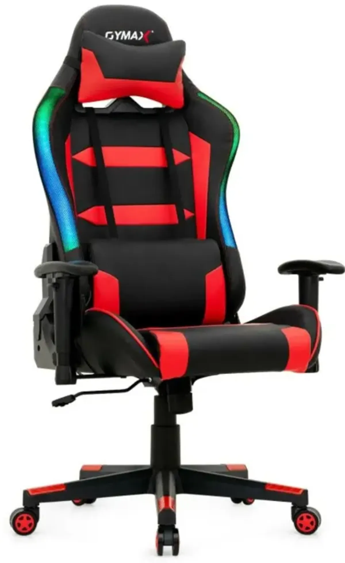 Hivvago Adjustable Swivel Gaming Chair with LED Lights and Remote