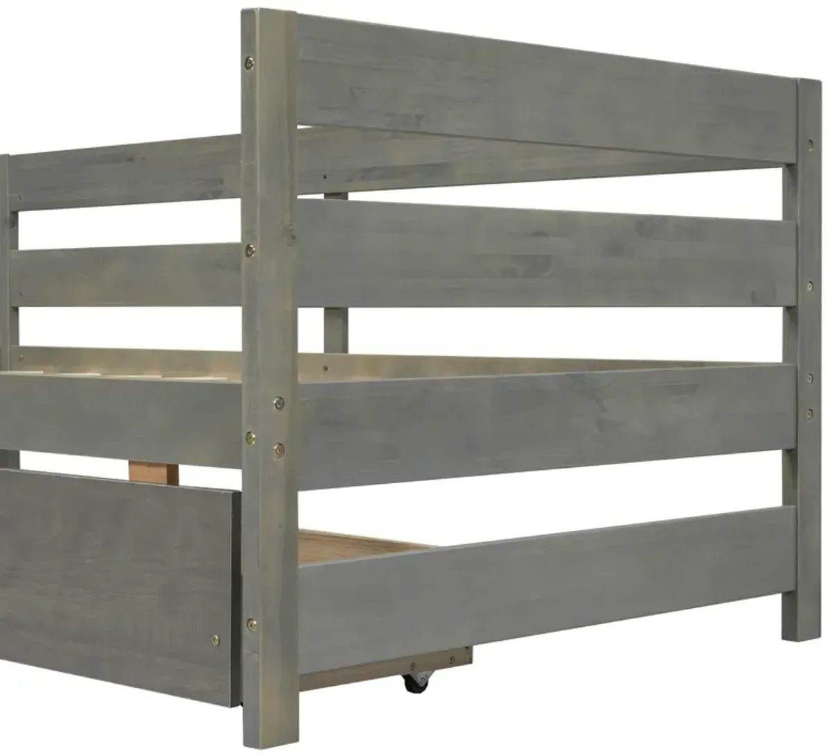 Merax L-shaped Platform Bed with 3 Storage Drawers