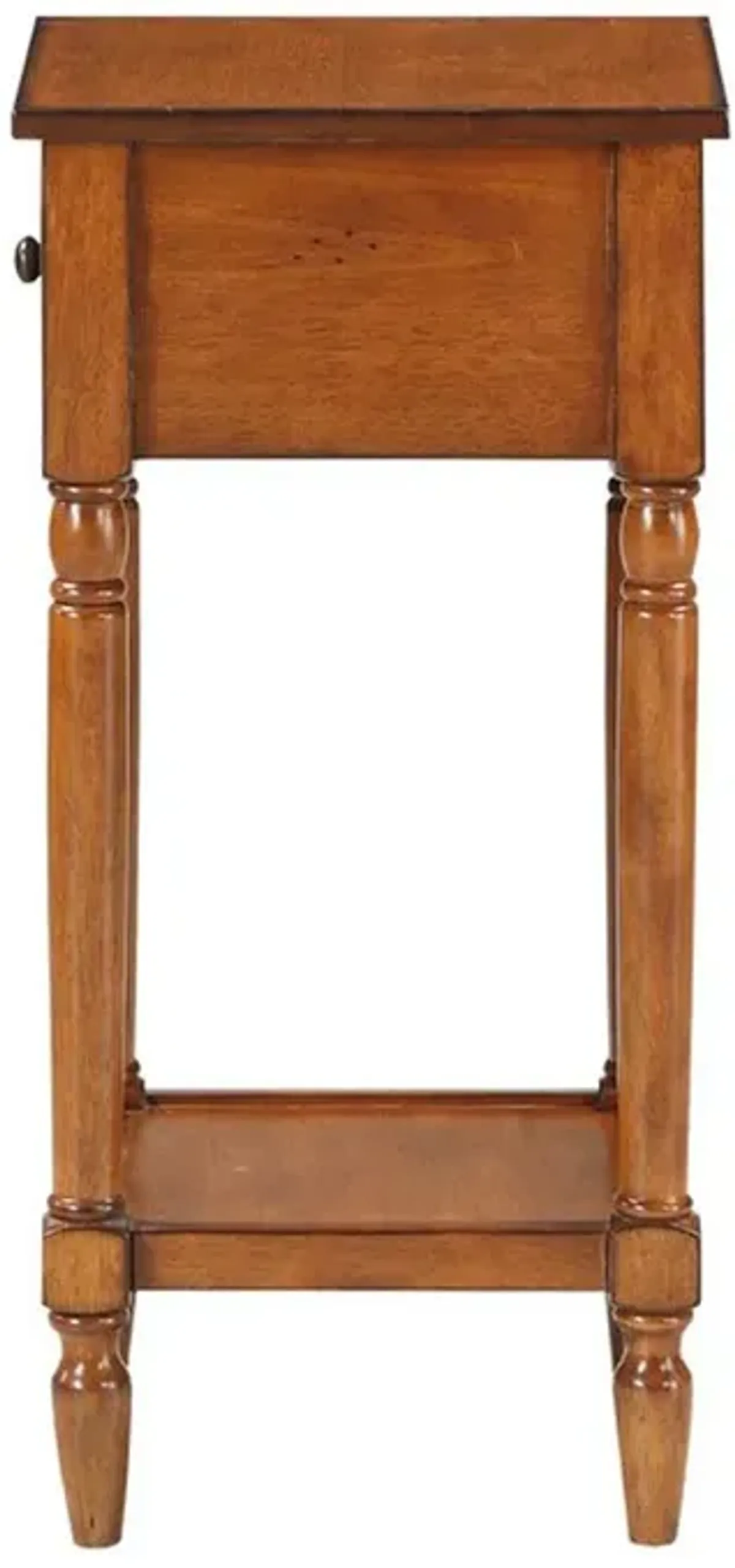 Convience Concept, Inc. French Country Khloe 1 Drawer Accent Table with Shelf Walnut