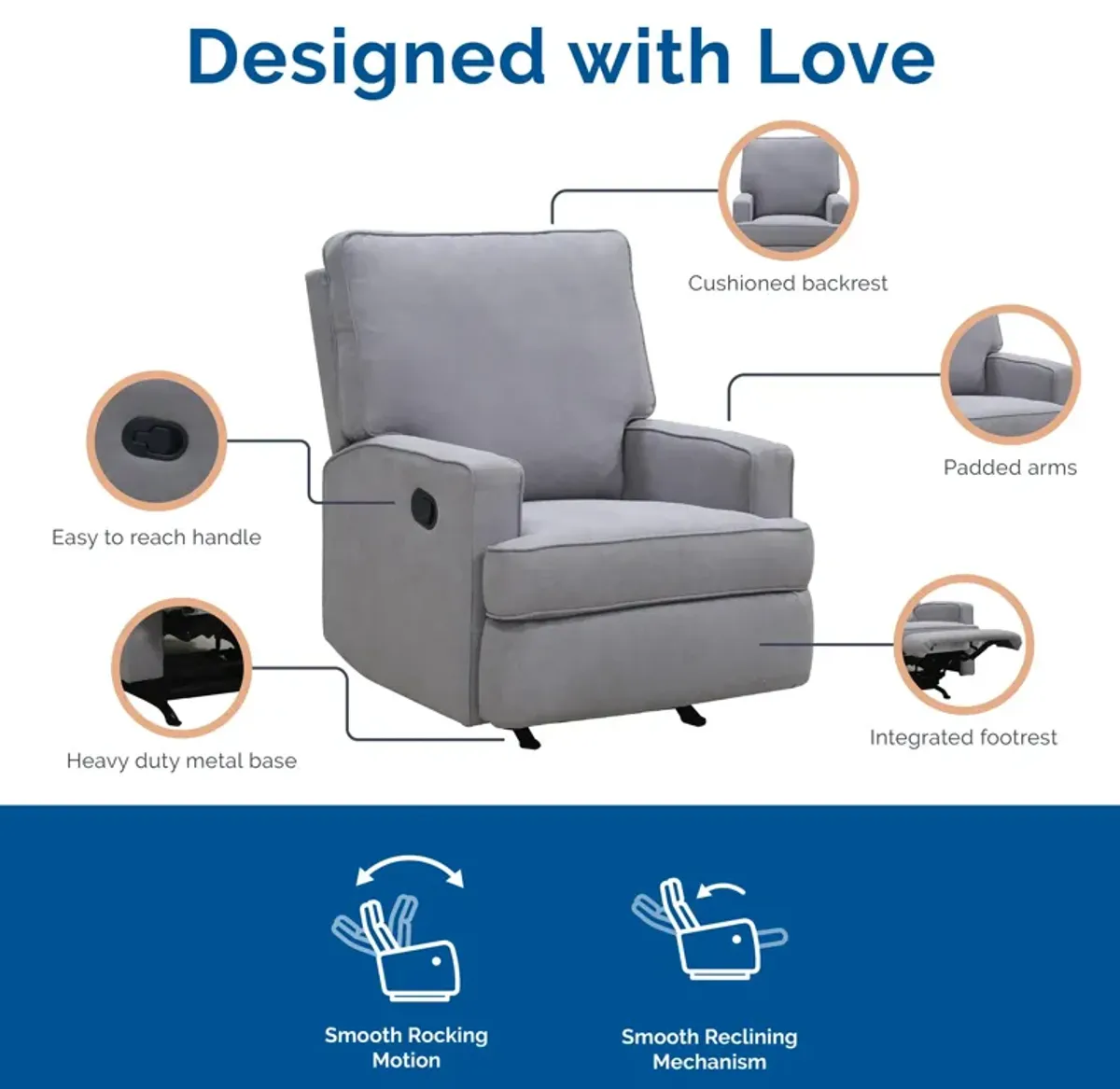 Salma Rocker Recliner Chair