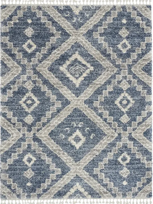 Oslo Shag OSL02 Denim/Blue 7'10" x 10'6" Rug