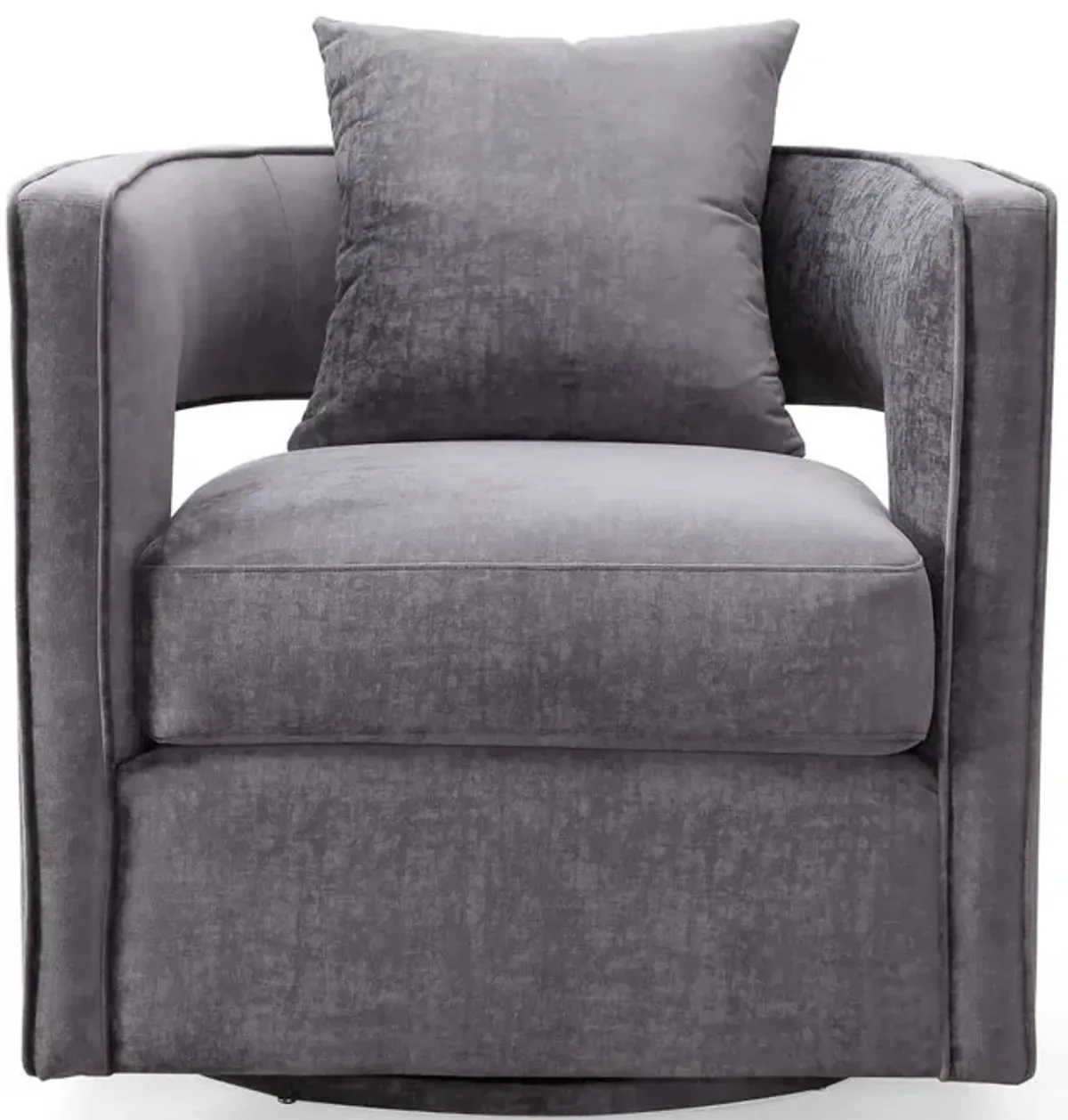 Belen Kox Modern Grey Swivel Chair, Belen Kox