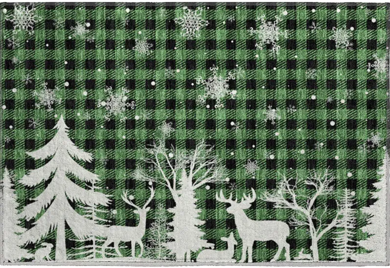 Merry & Bright MY26 Green 20" x 30" Rug
