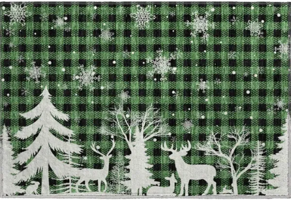 Merry & Bright MY26 Green 20" x 30" Rug