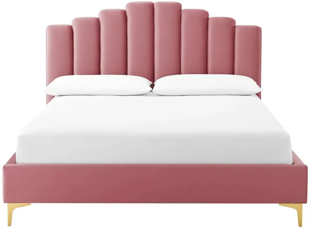 Modway - Olivia Queen Performance Velvet Platform Bed