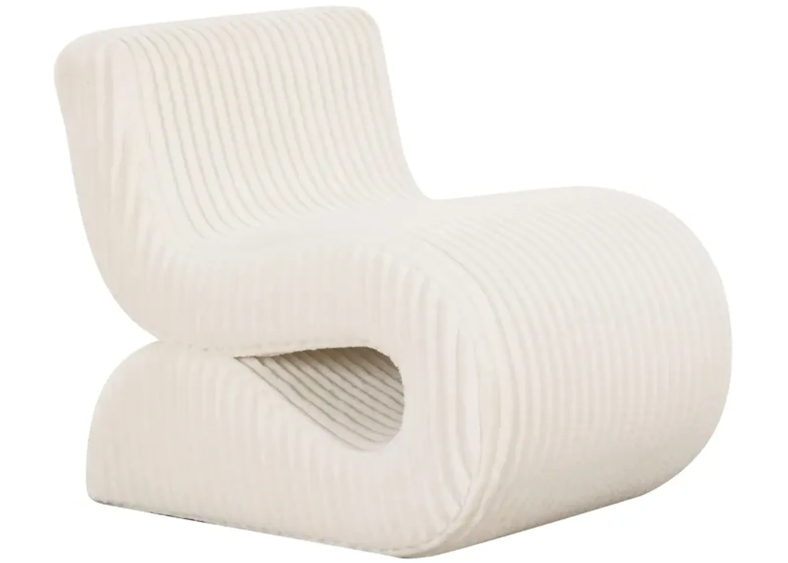 Senna Cream Oversized Corduroy Accent Chair