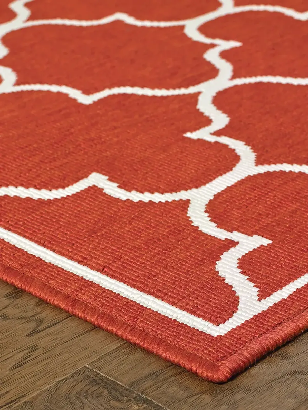 Meridian 3'7" x 5'6" Red Rug