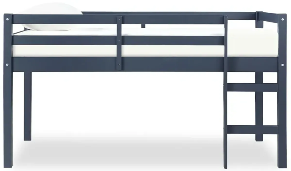 DHP Milton Junior Twin Size Wooden Loft Bed for Kids