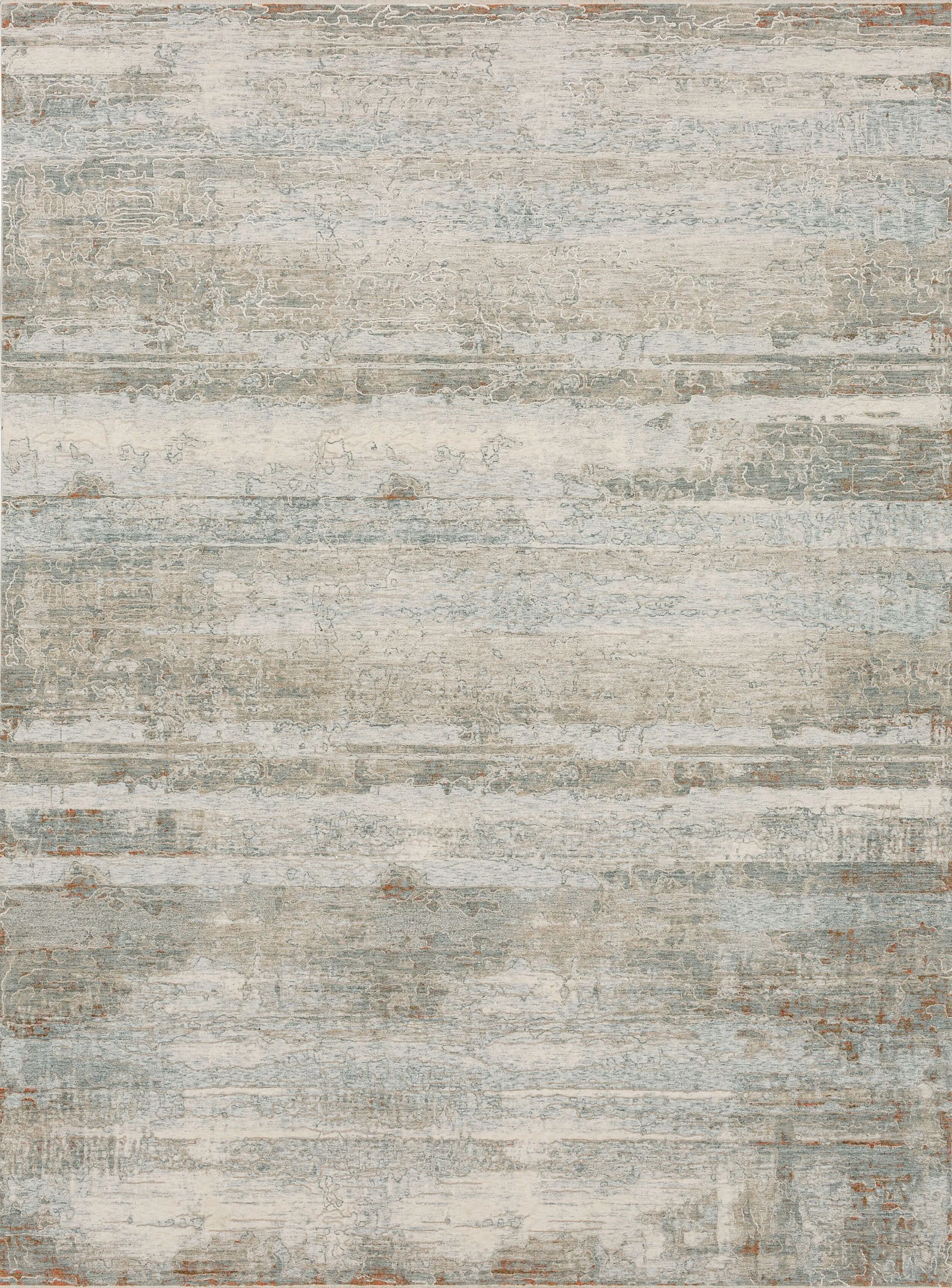 Solitude Silk Road Cream Dark gray 7' 10" X 10' Rug