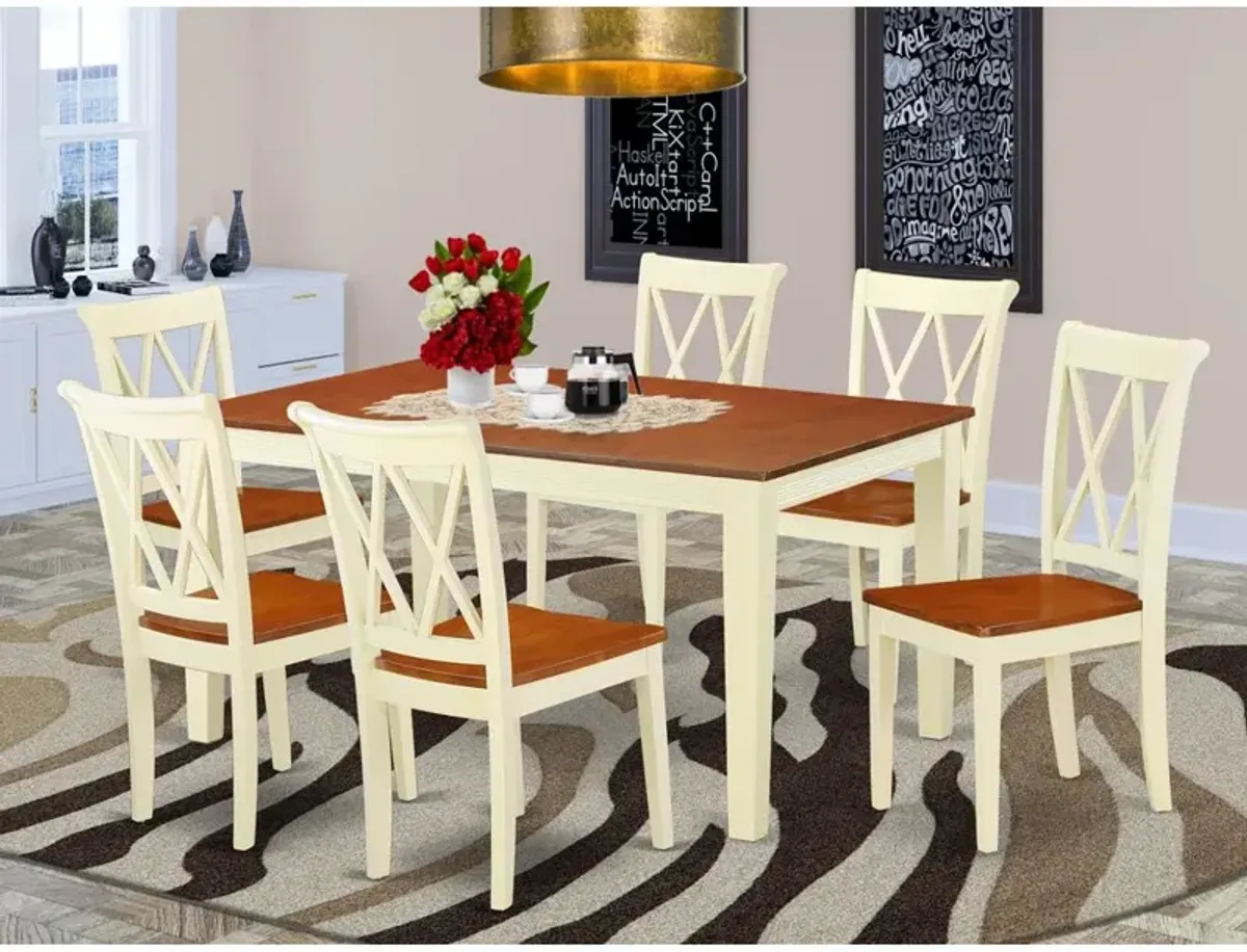 Dining Room Set Buttermilk & Cherry